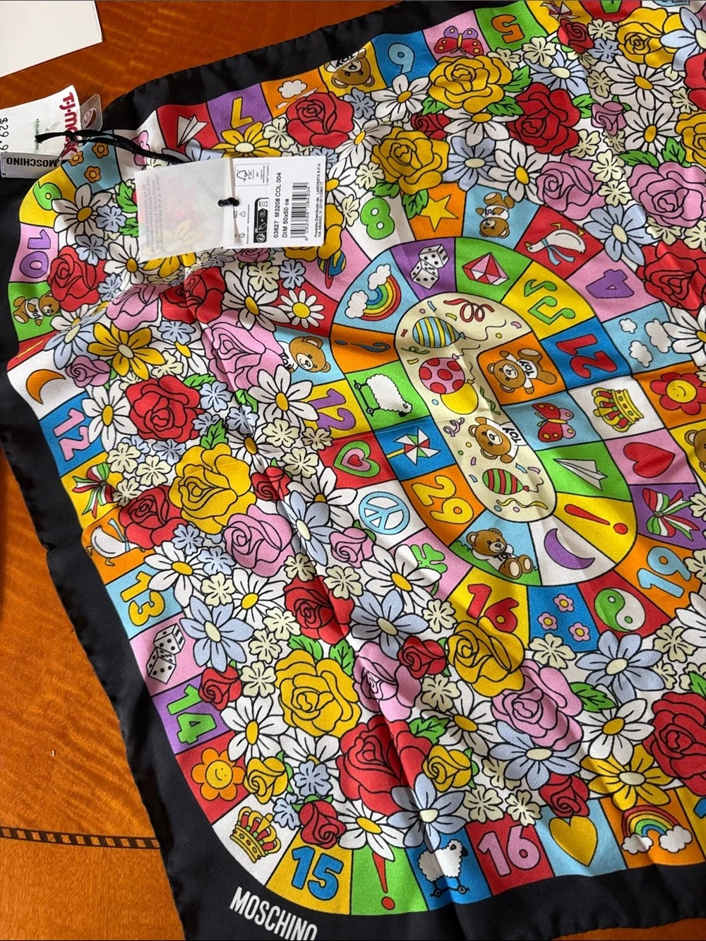 Moschino vibrant silk